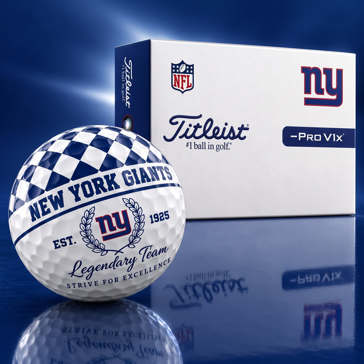 Exclusive NFL x NYG Legendary Team V6 Golf Ball