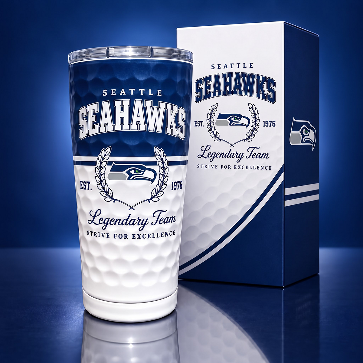 Exclusive NFL x SEA Legendary Team Golf Tumbler