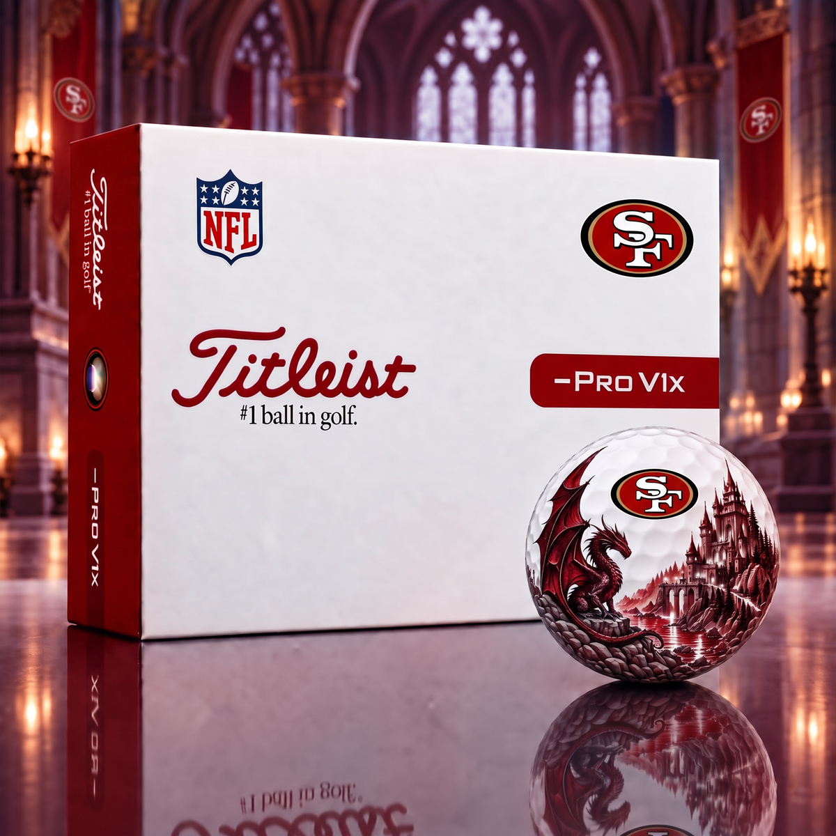 Exclusive NFL x SF Fantasy Golf Ball