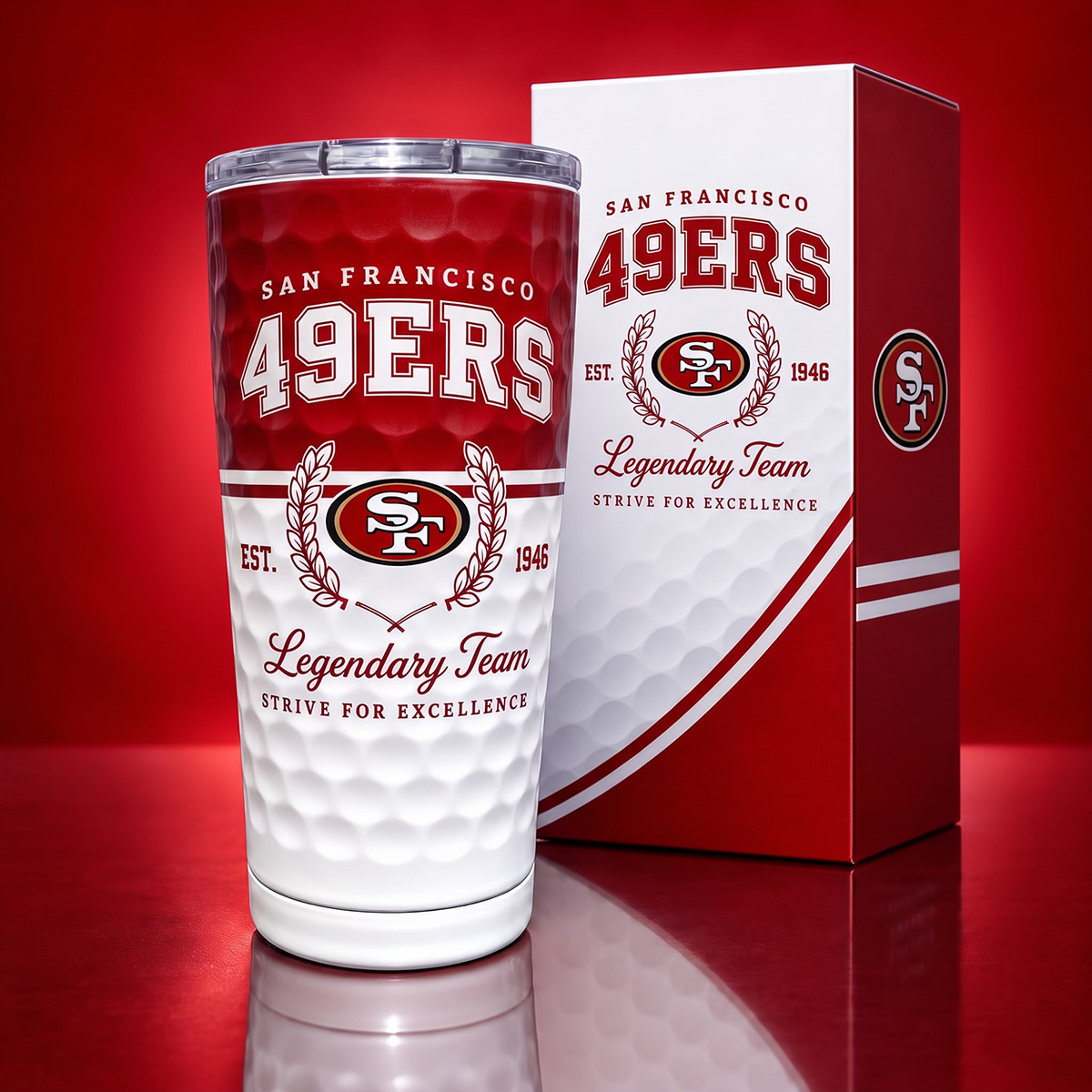 Exclusive NFL x SF Legendary Team Golf Tumbler