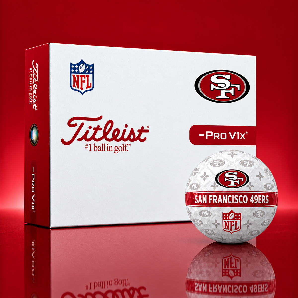 Exclusive NFL x SF Pattern Golf Ball