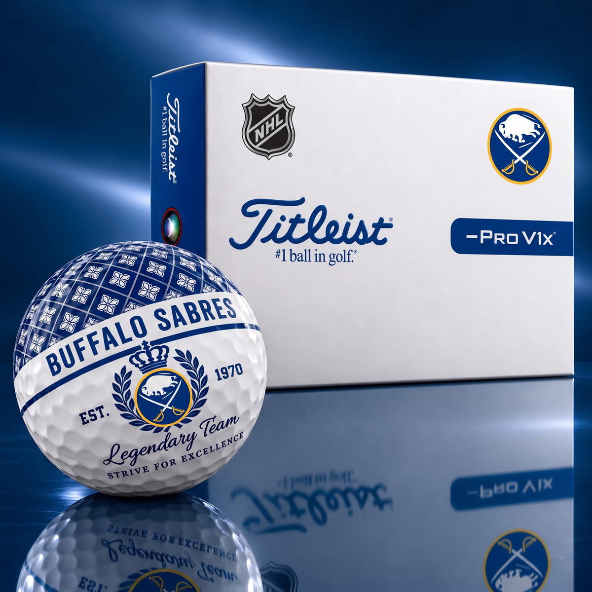 Exclusive NHL x BUF Legendary Team V7 Golf Ball