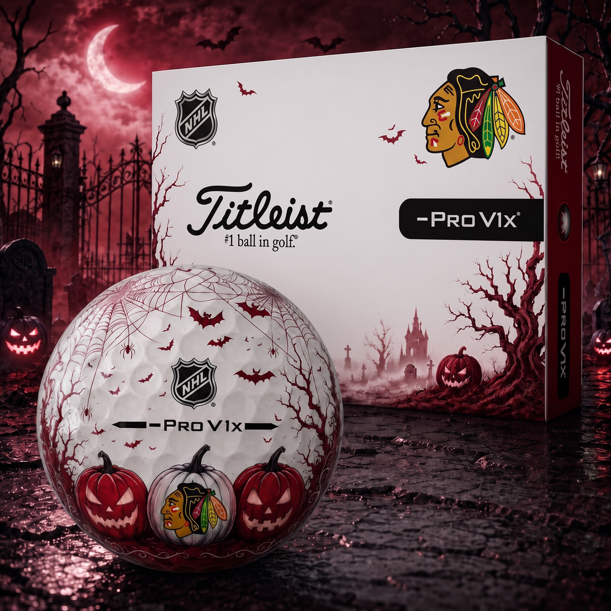 Exclusive NHL x CHI Halloween V2 Golf Ball