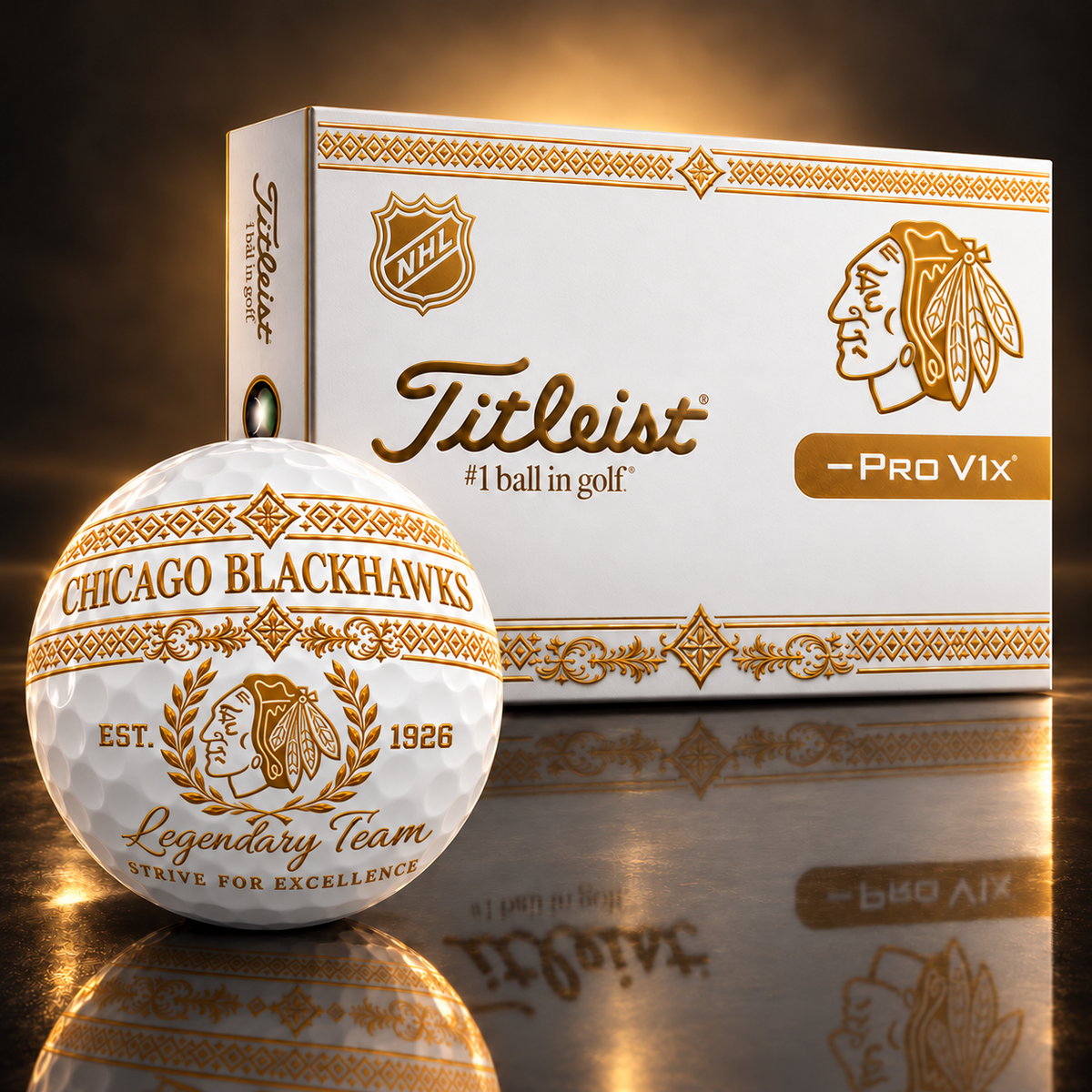Exclusive NHL x CHI Legendary Team V8 Golf Ball