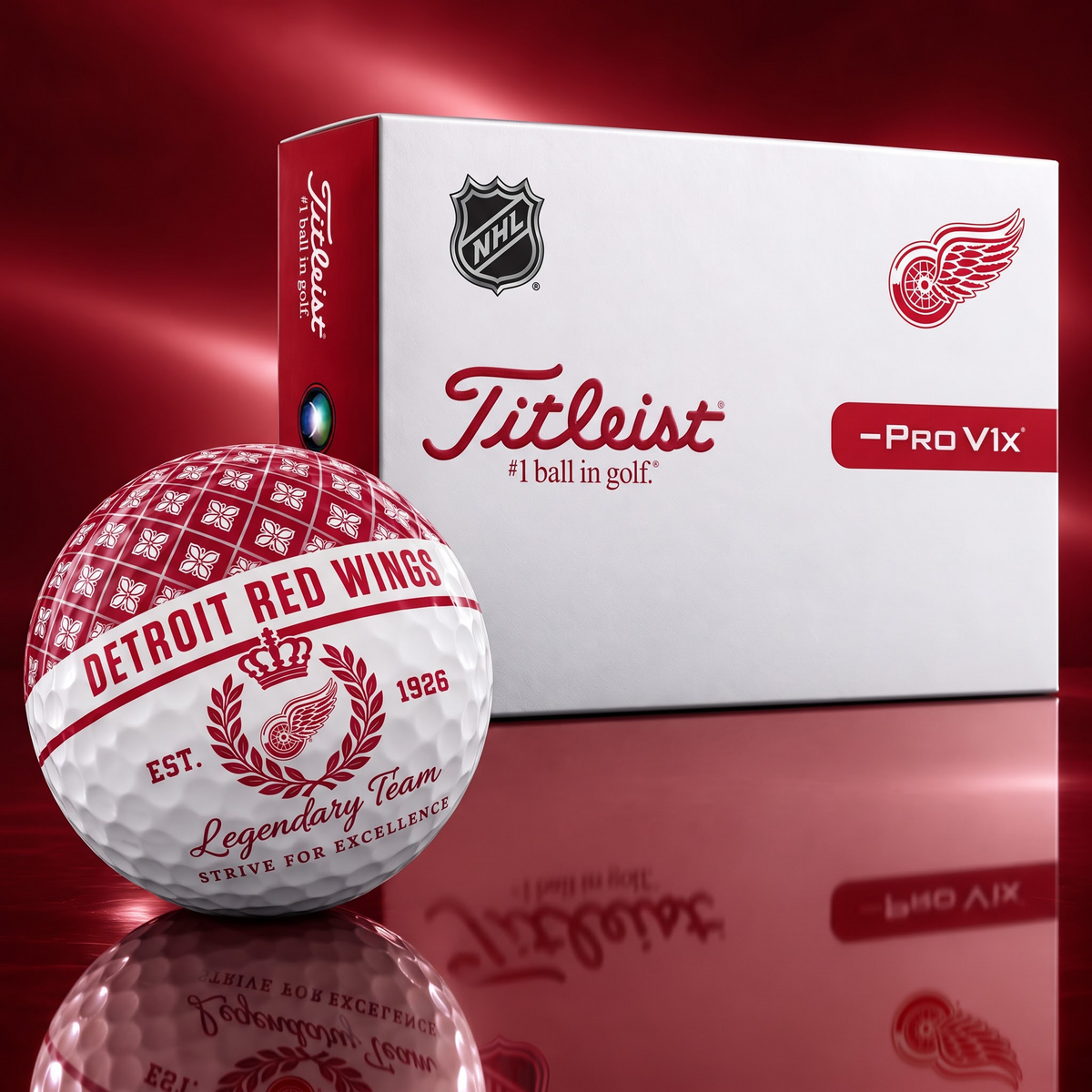 Exclusive NHL x DET Legendary Team V7 Golf Ball