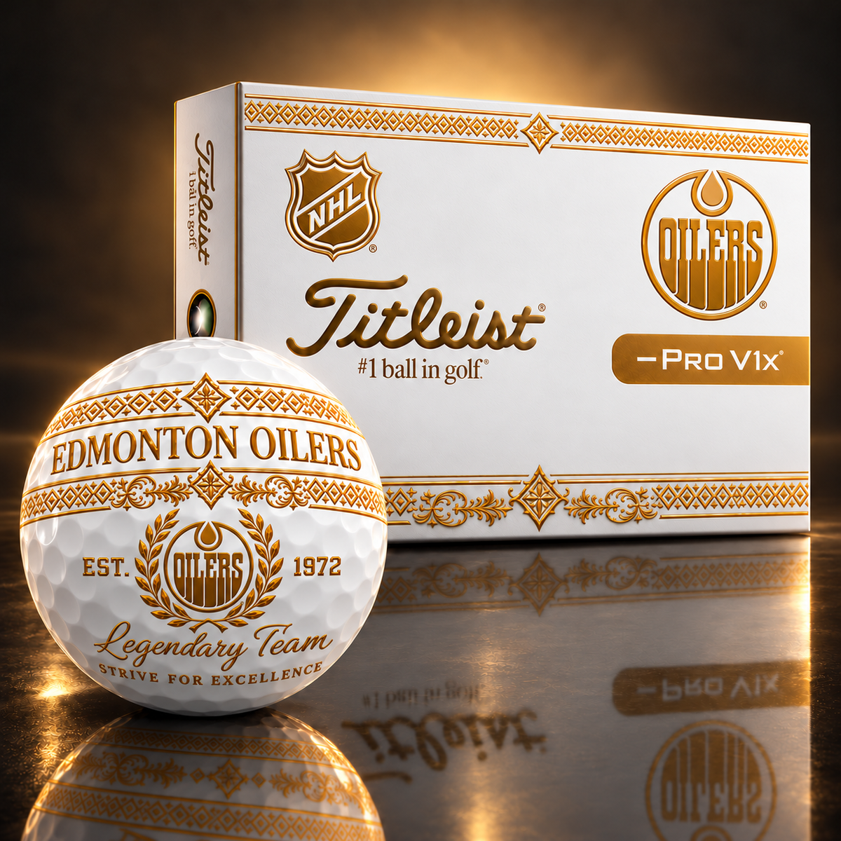 Exclusive NHL x EDM Legendary Team V8 Golf Ball
