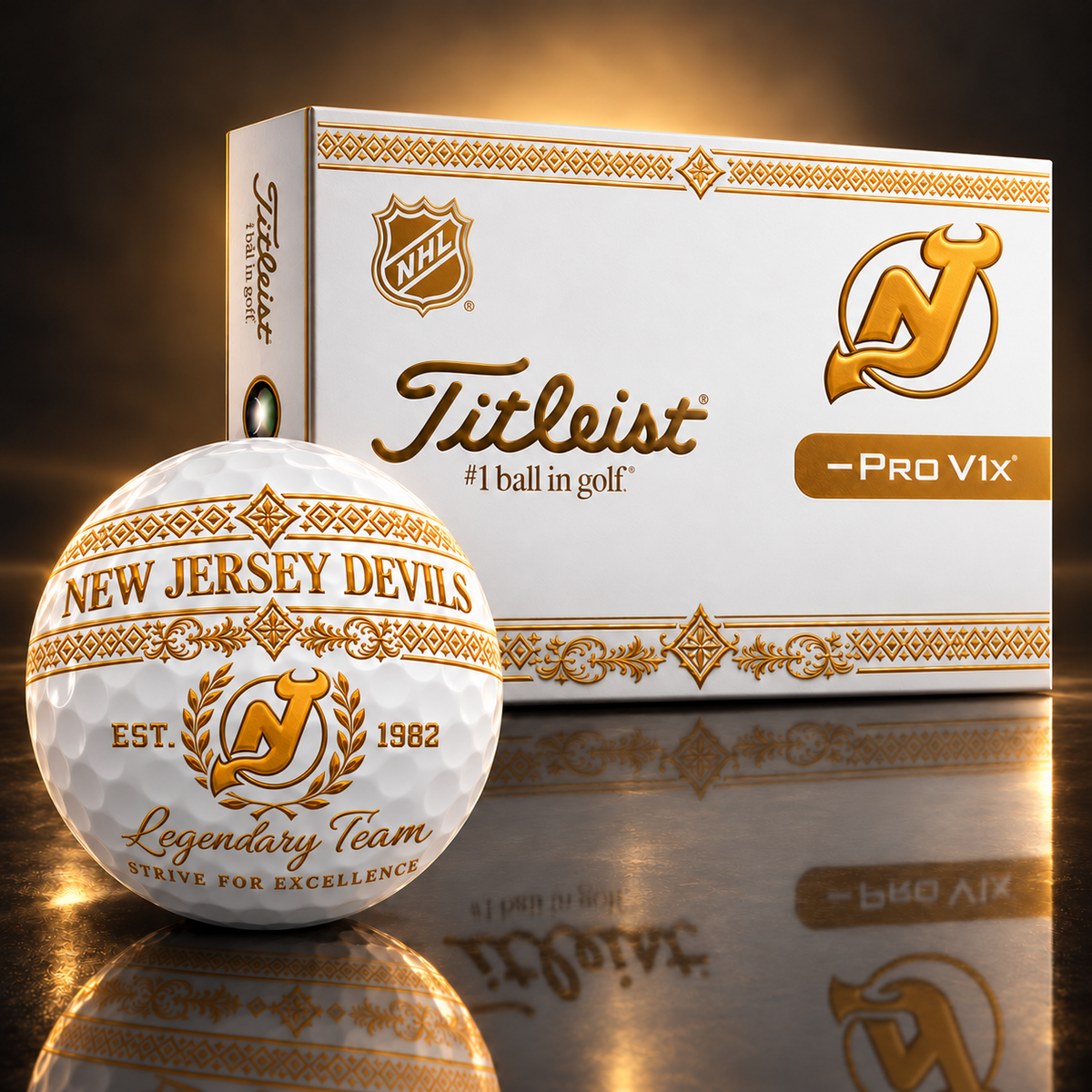 Exclusive NHL x NJ Legendary Team V8 Golf Ball