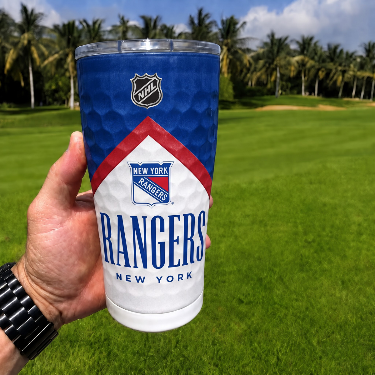 Exclusive NHL x NYR Golf Tumbler