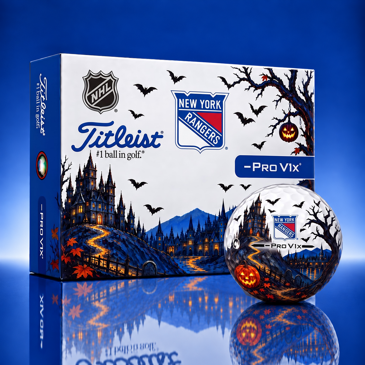 Exclusive NHL x NYR Halloween V3 Golf Ball