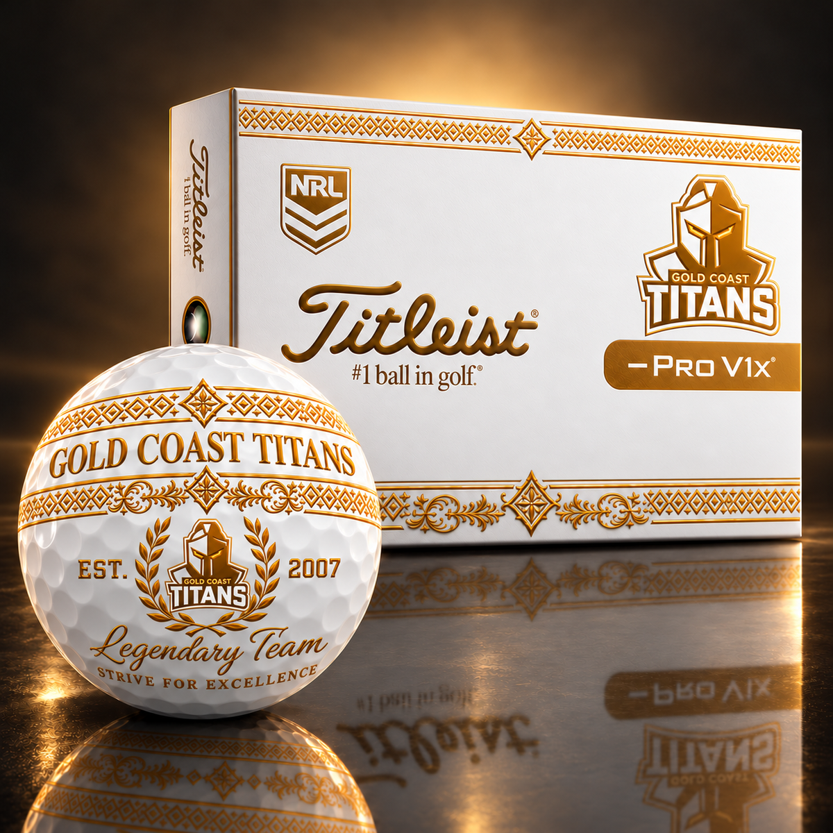 Exclusive NRL x GCT Legendary Team V8 Golf Ball