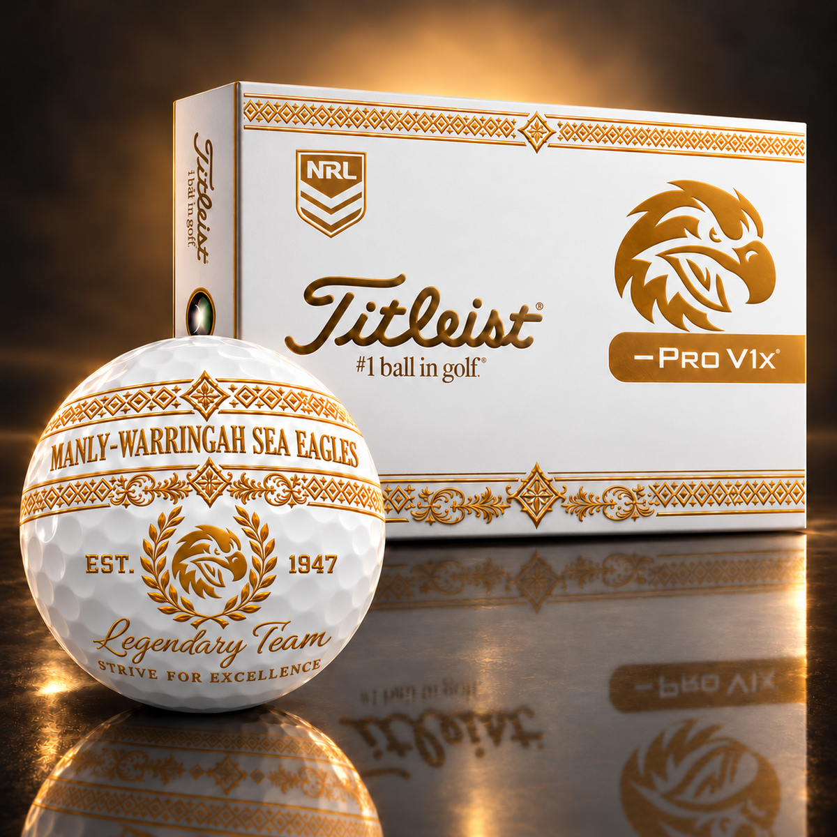 Exclusive NRL x MWSE Legendary Team V8 Golf Ball