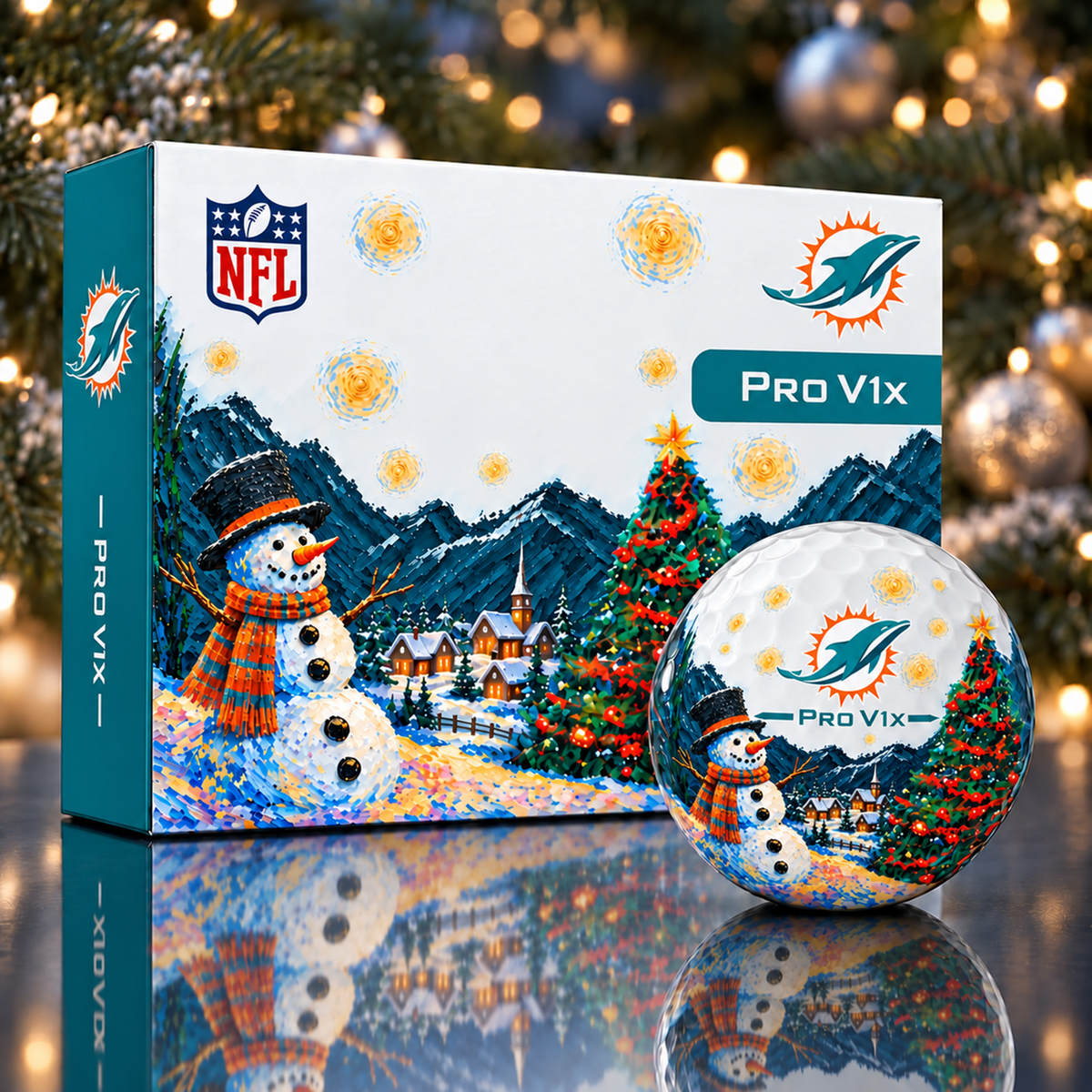 Exclusive Christmas NFL x MIA Golf Ball