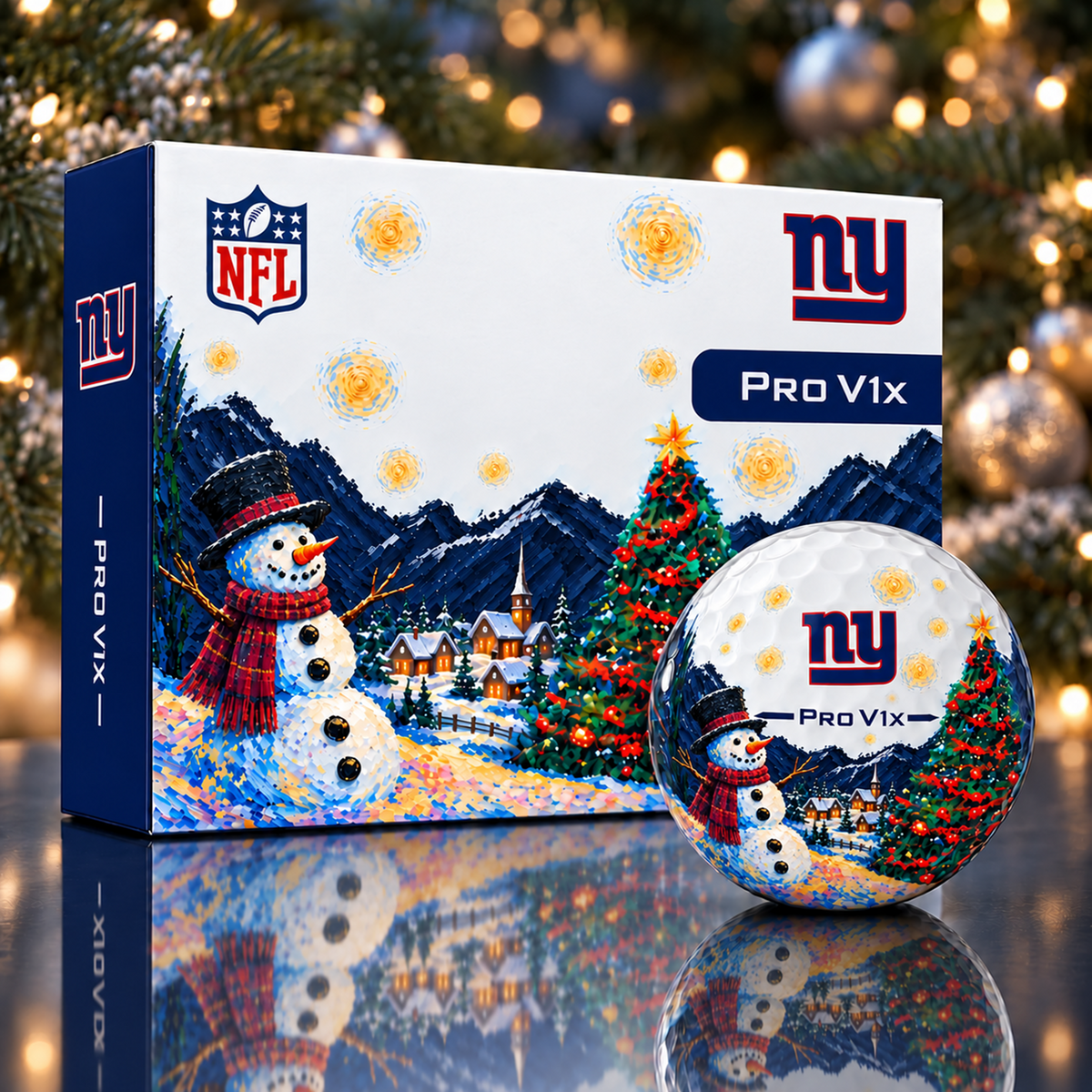 Exclusive Christmas NFL x NYG Golf Ball