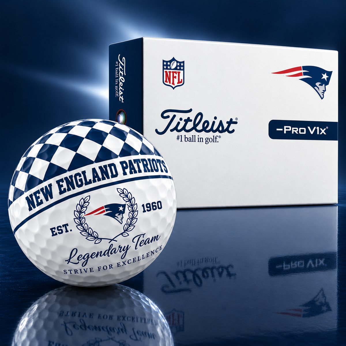Exclusive NFL x NE Legendary Team V6 Golf Ball