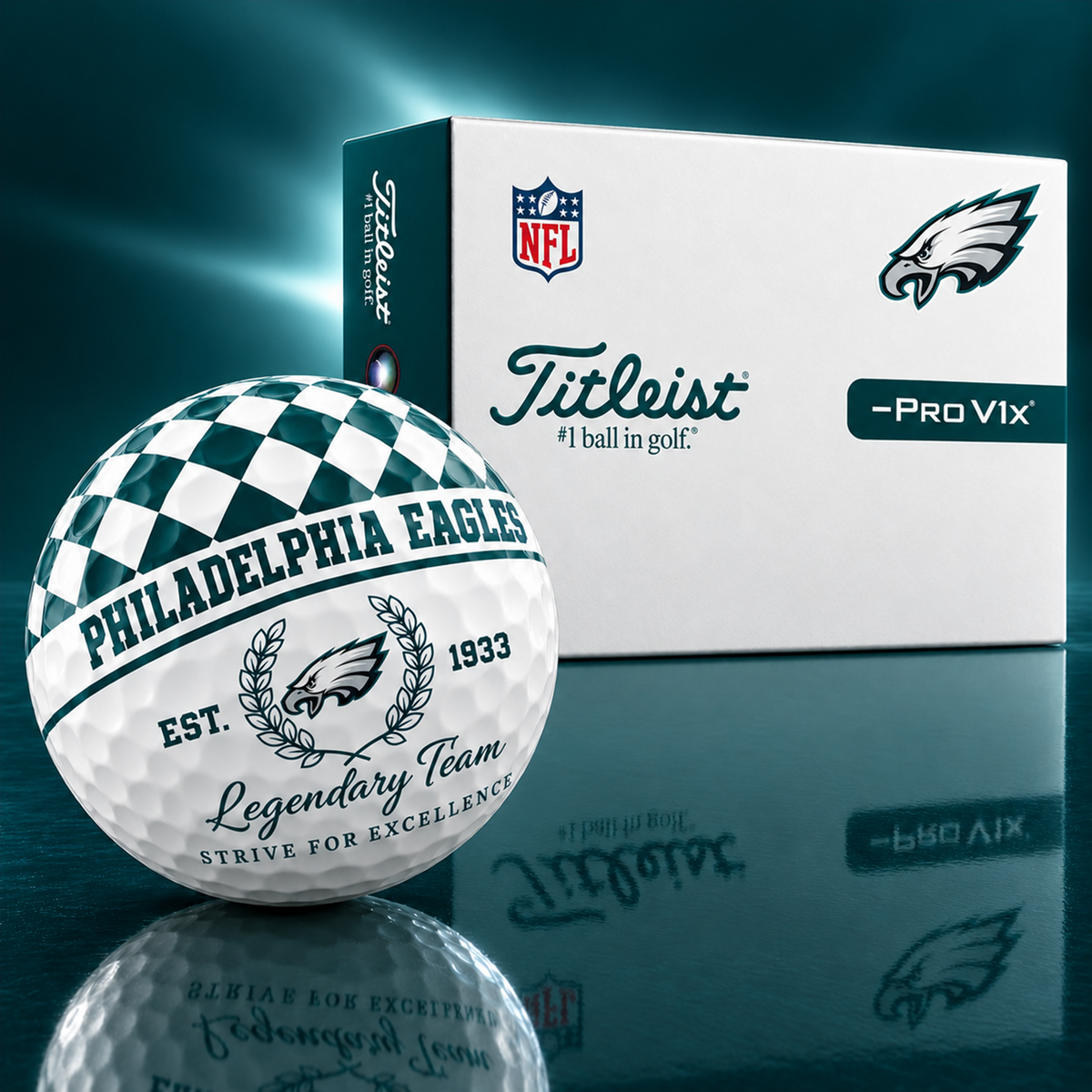 Exclusive NFL x PHI Legendary Team V6 Golf Ball
