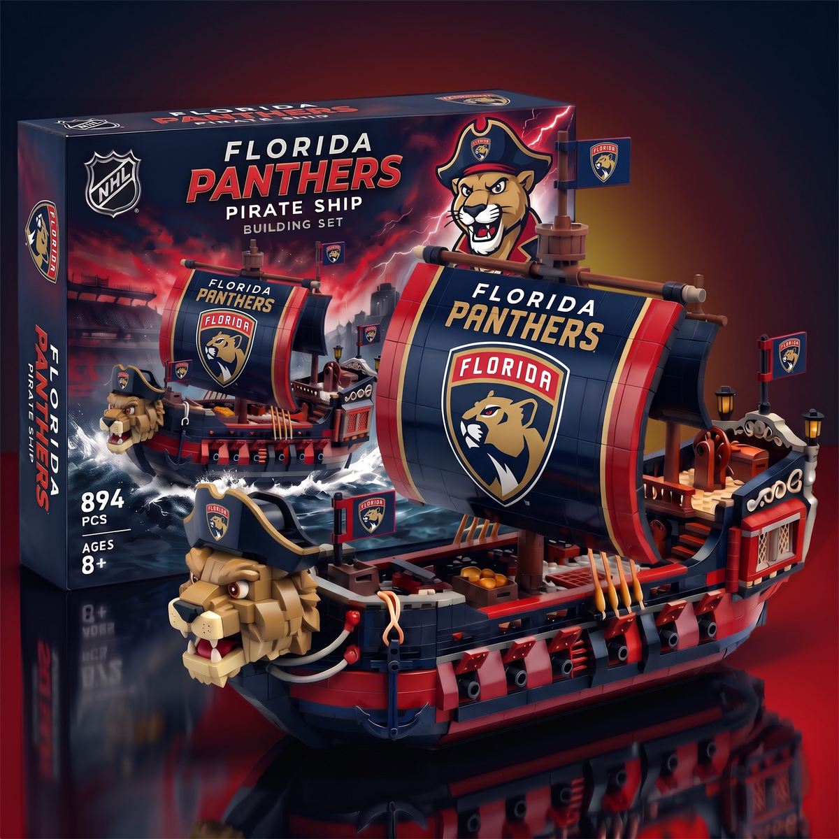 FP x  x NHL 50th Anniversary Pirate Ship Building Set