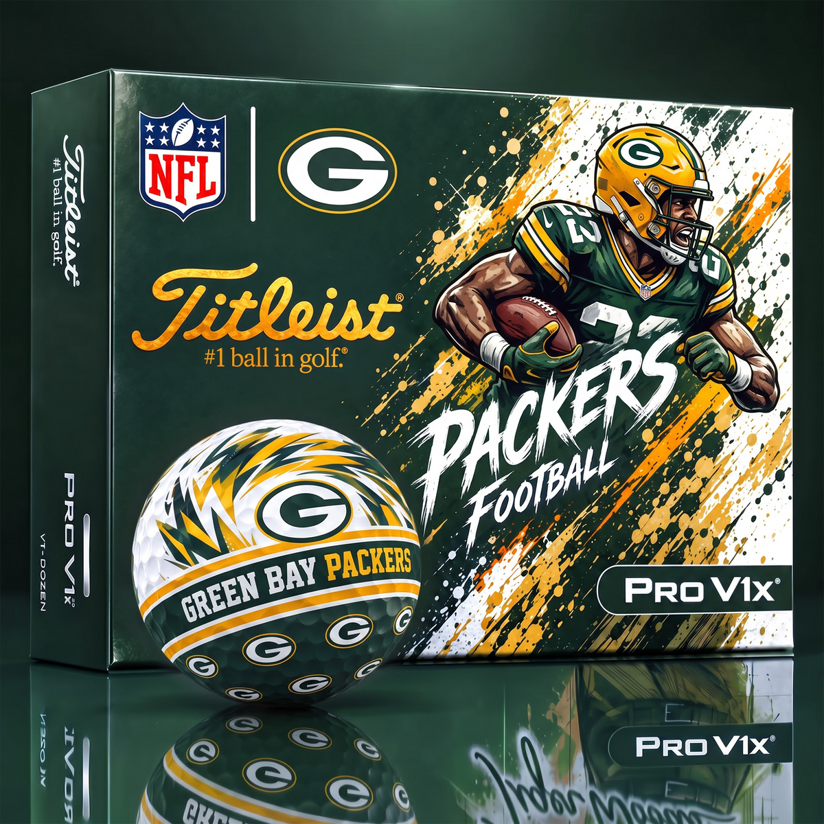 GBP x Custom NFL Dynamic Paint Splatter Golf Balls