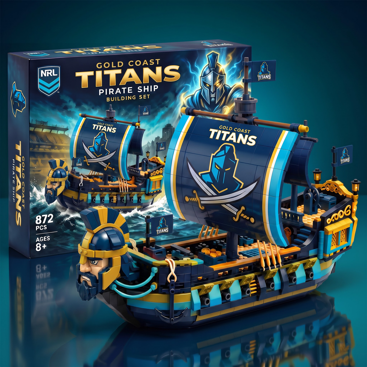 GCT x NRL 50th Anniversary Pirate Ship Building Set