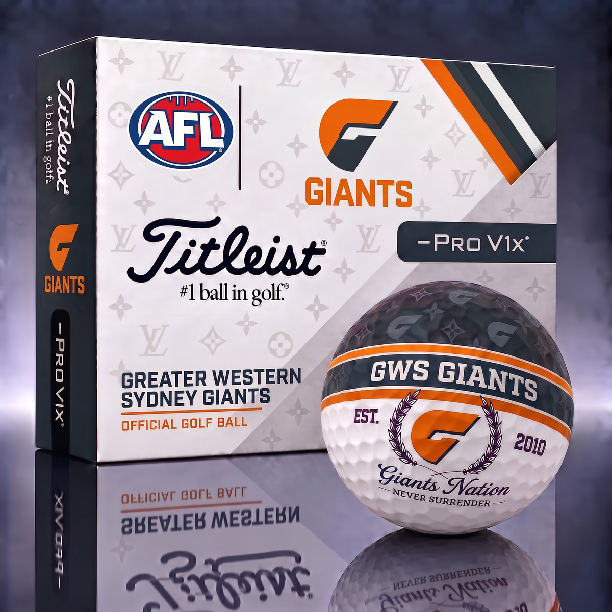 GWS X Custom AFL Football Tradition Golf Ball Set