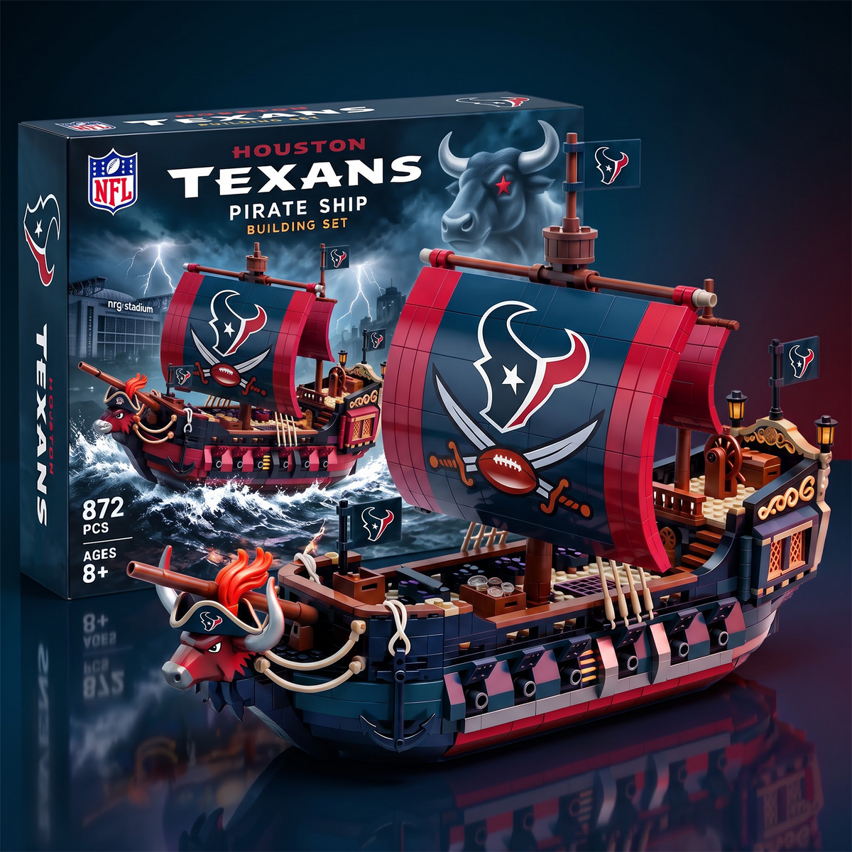 HT x NFL 50th Anniversary Pirate Ship Building Set