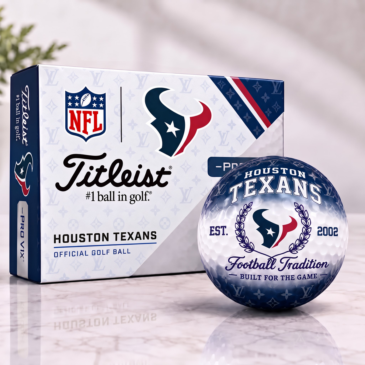 HT x NFL Custom LV x Titleist Pro V1 Golf Balls Set V2