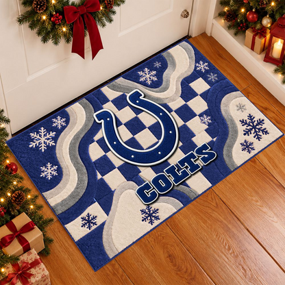 IND x NFL Christmas Doormat