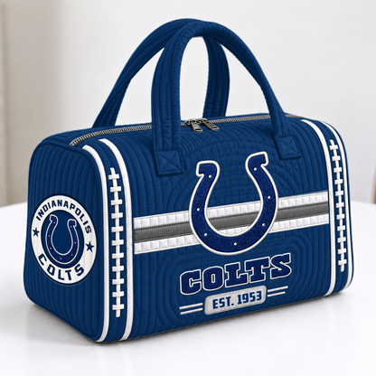 IND x NFL Quilted Luggage Travel Bag