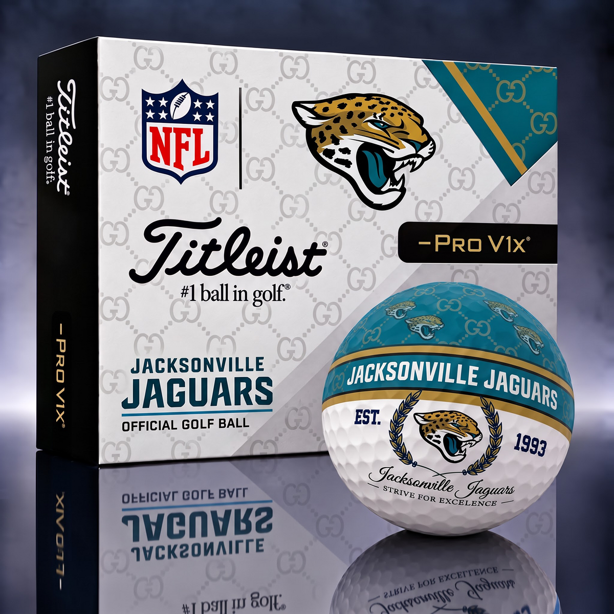 JAC X NFL Custom GC x Titleist Pro V1 Golf Balls Set