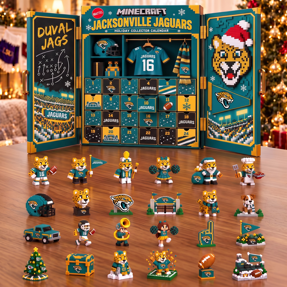 JAC x 1-of-1 Custom NFL Team Christmas Advent Calendar Blind Box Set