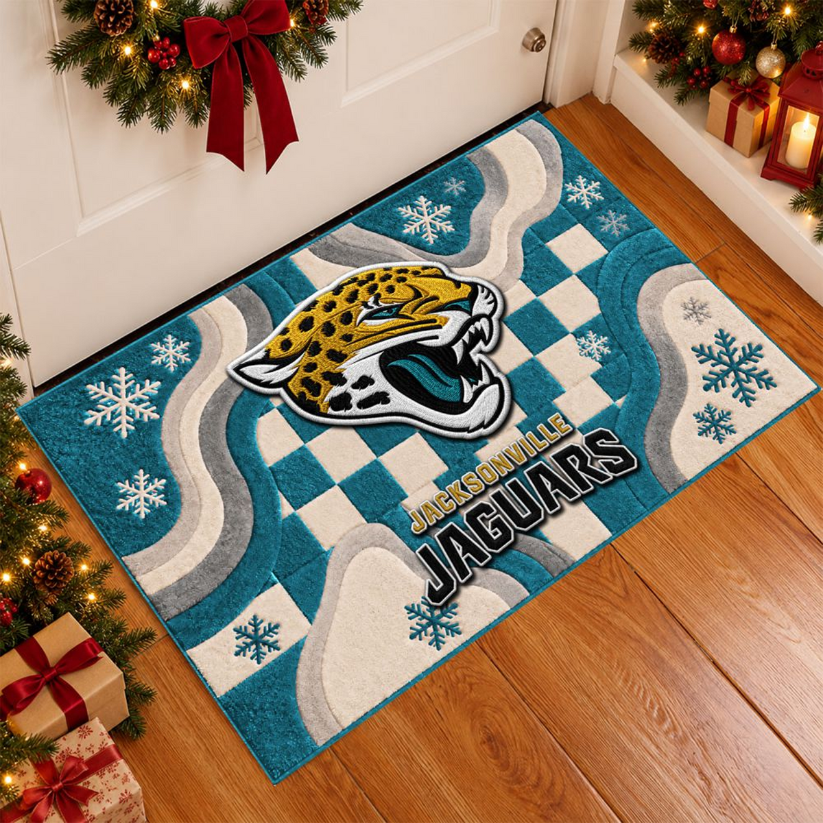 JAC x NFL Christmas Doormat
