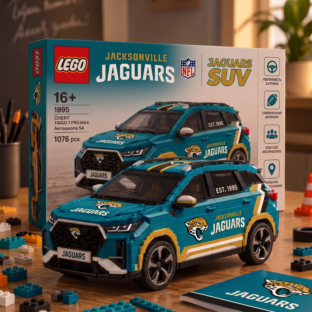 JAX x NFL SUV Lego For Fan