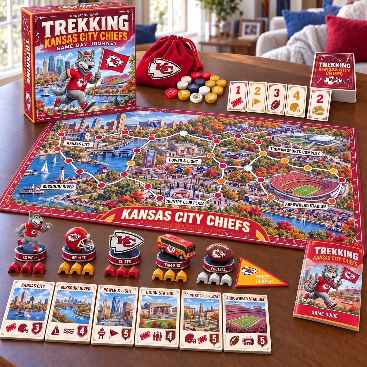 KC x Premium NFL Trekking Adventure Board Game