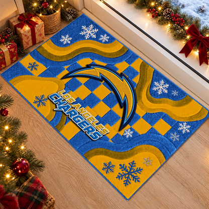 LAC x NFL Christmas Doormat