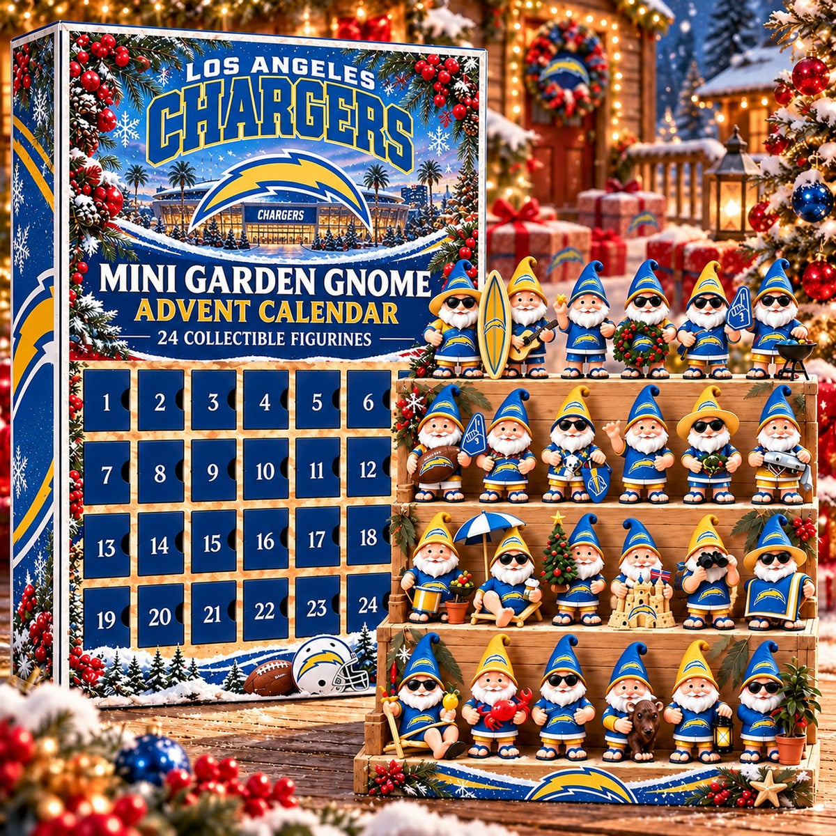 LAC x NFL Mini Garden Gnome Advent Calendar