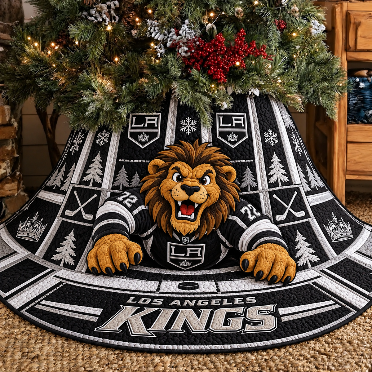 LAK x NHL Premium Tree Skirt