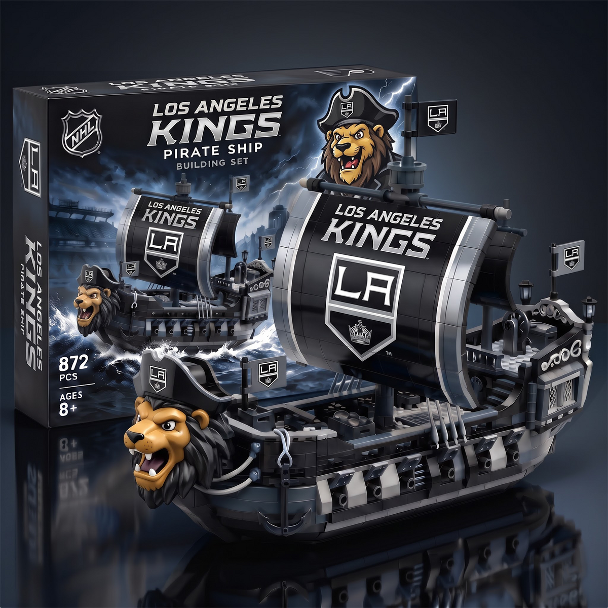 LAK x  x NHL 50th Anniversary Pirate Ship Building Set