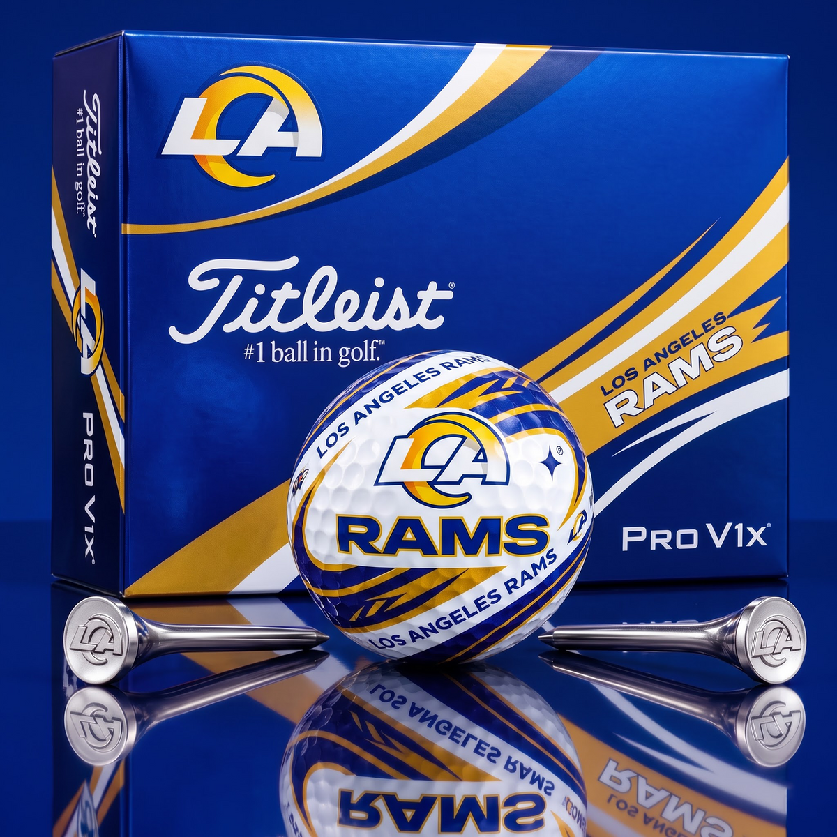 LAR x 1-of-1 NFLTitleist Pro V1x Golf Balls Set