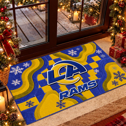 LAR x NFL Christmas Doormat