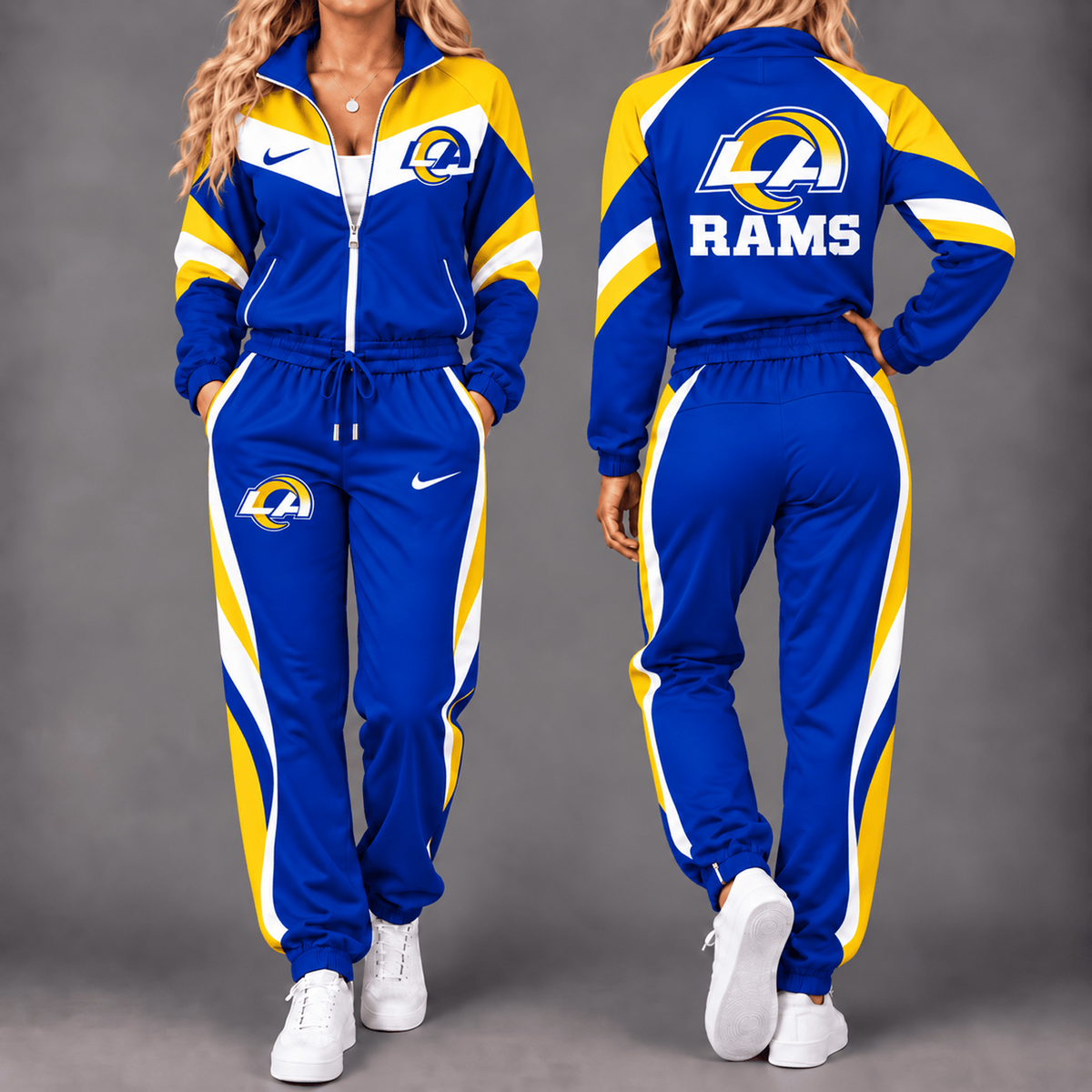 LAR x NFL Team Pride Waterproof Windbreaker Zip-Up Tracksuit Set