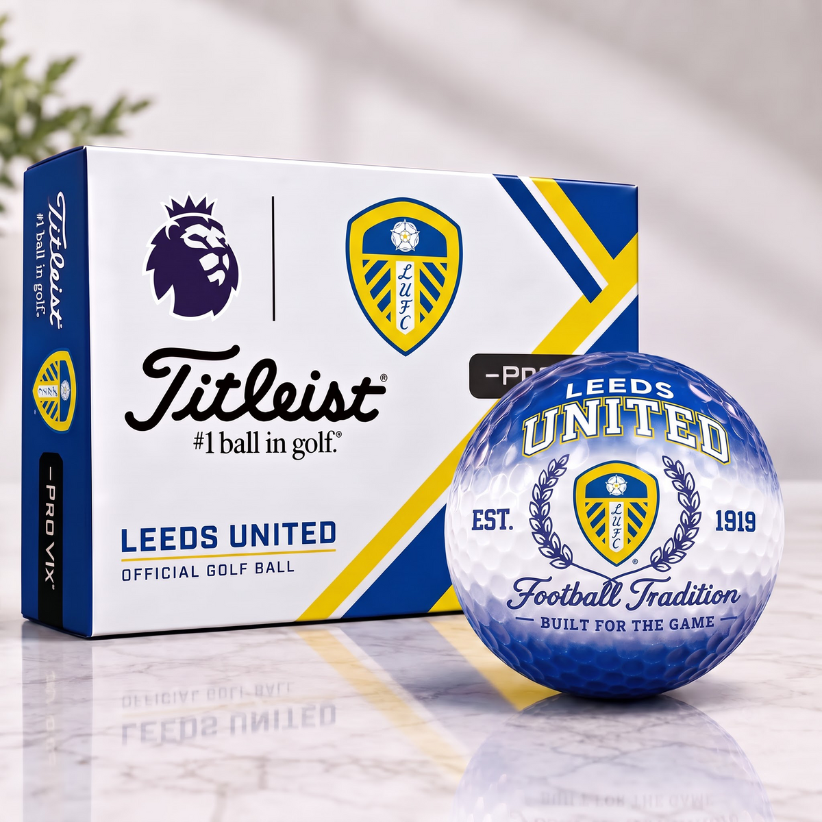 LEED X Custom EPL Football Tradition Golf Ball Set