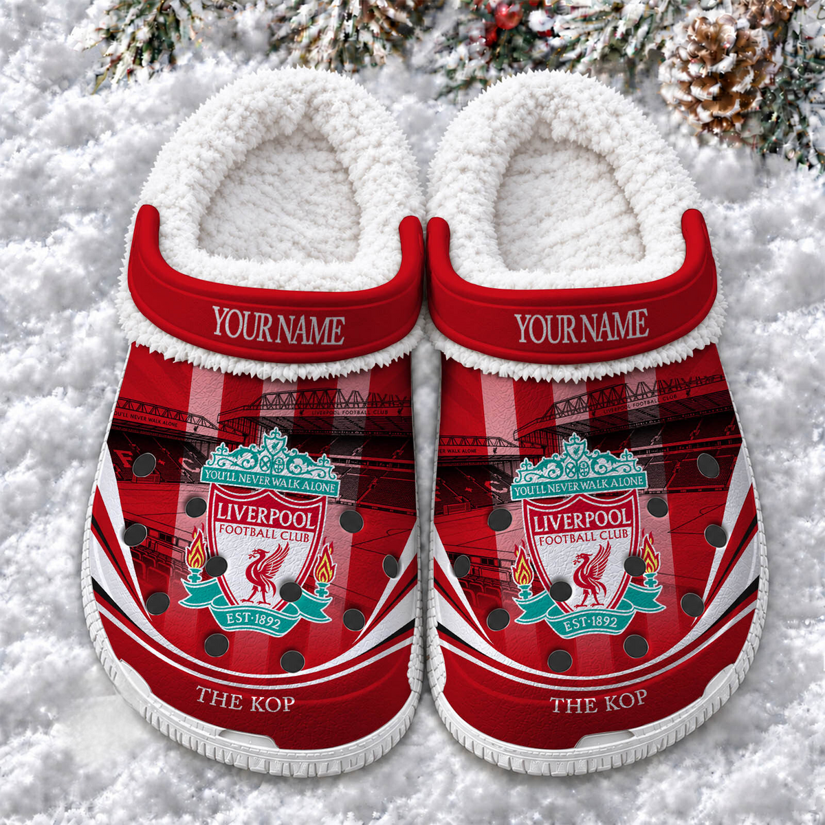 LIV x EPL Fleece Crocs