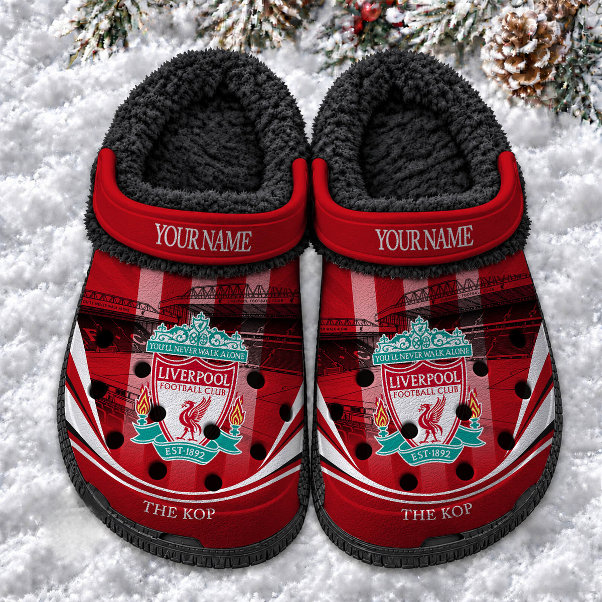 LIV x EPL Fleece Crocs