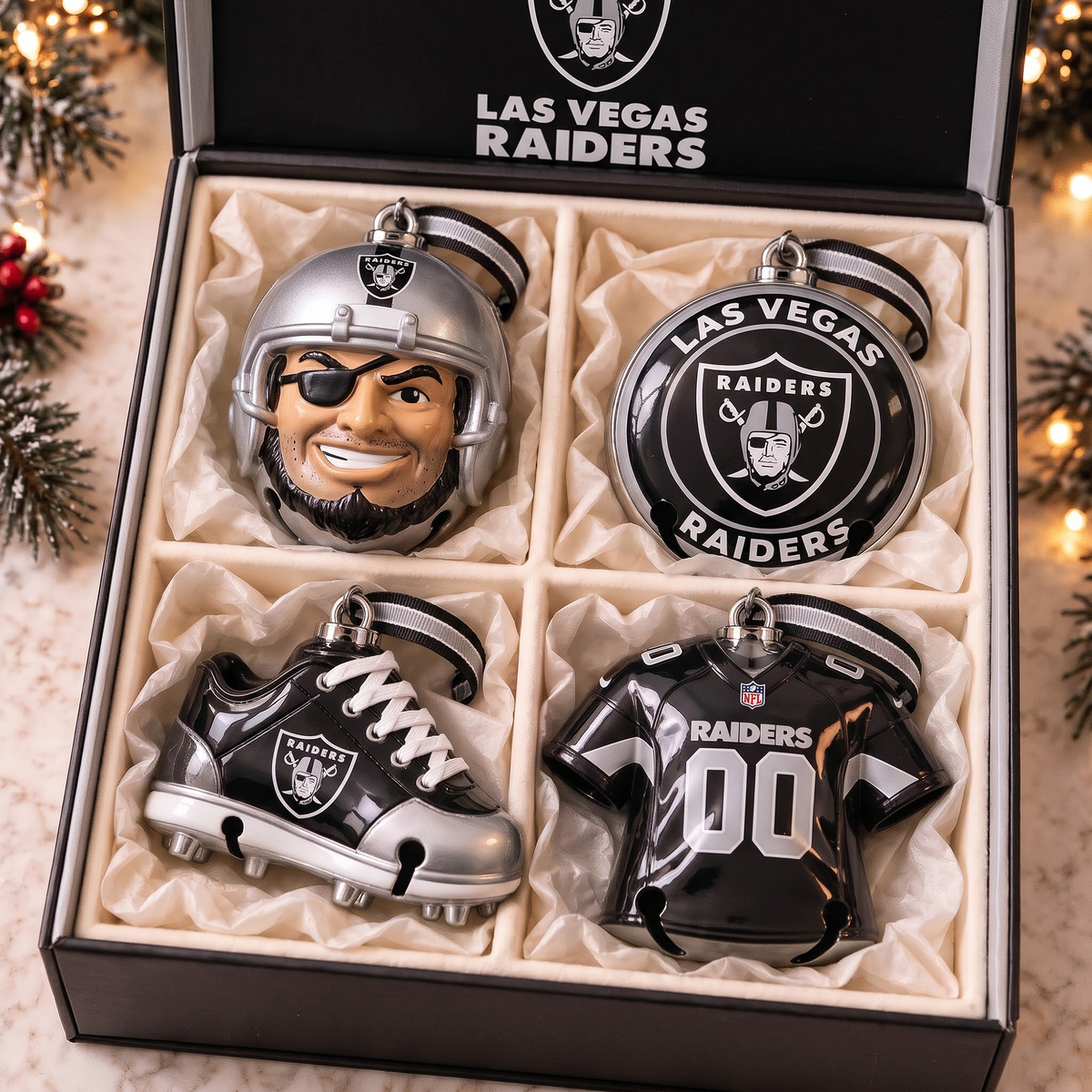 LV X Premium NFL Christmas Bell Ornament