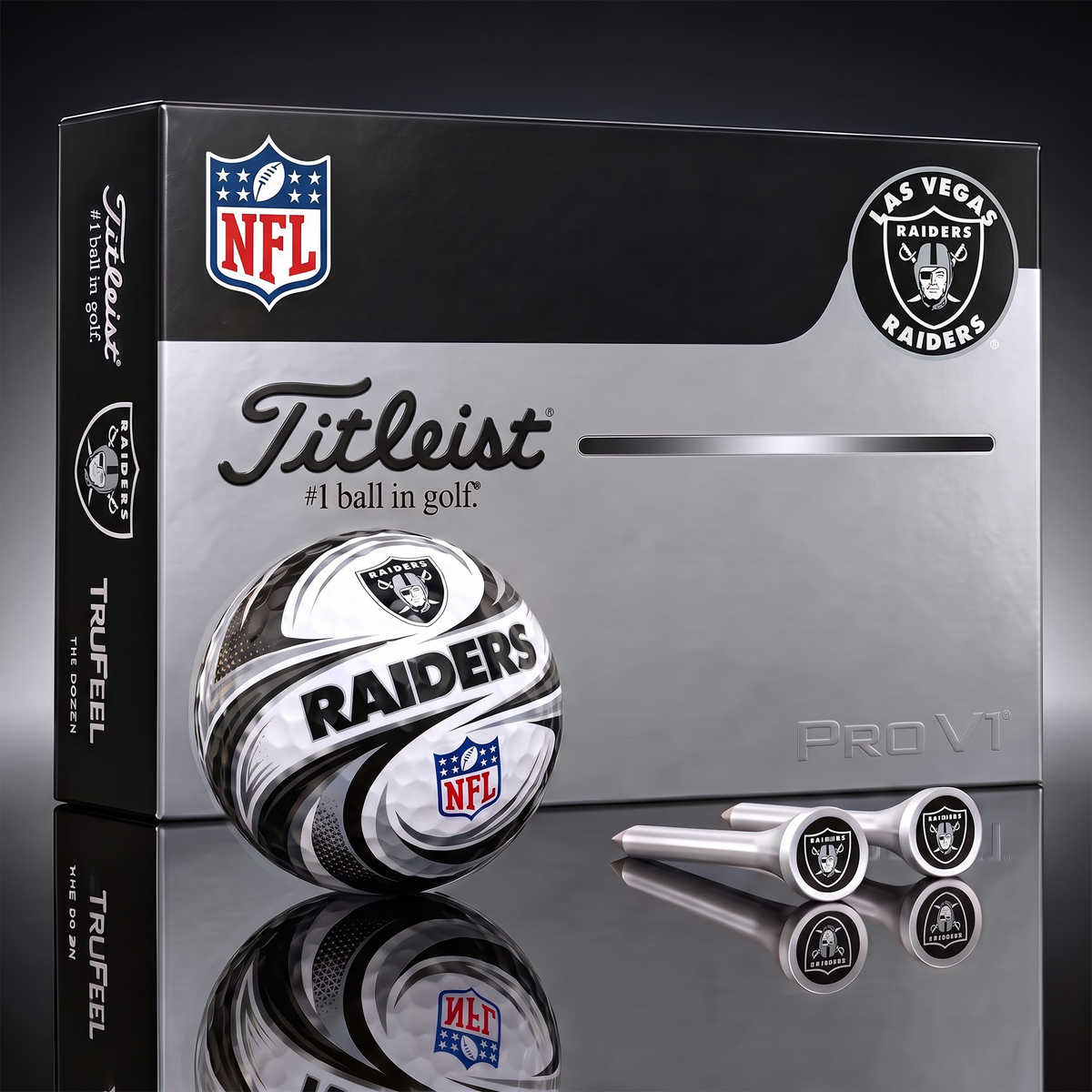 LVR x 1-of-1 Custom NFL Golf Balls And Tees Gift Set