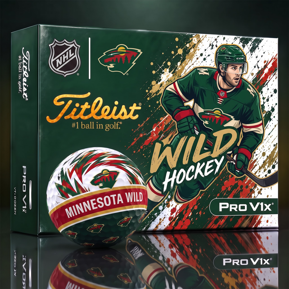 MIN X Custom NHL Dynamic Paint Splatter Golf Balls