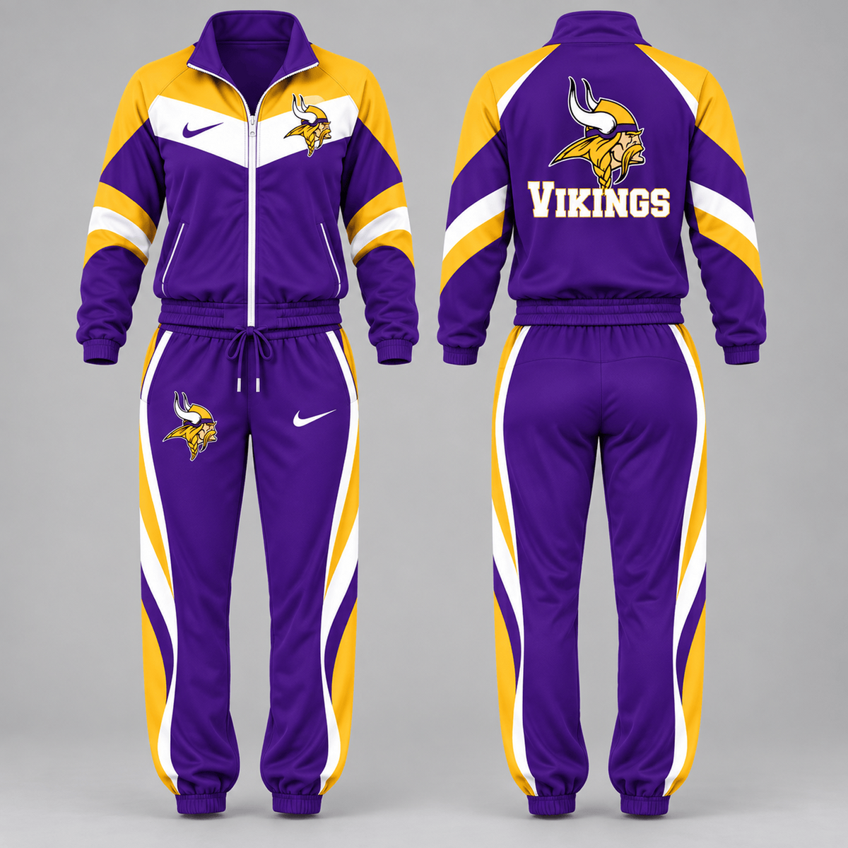 MIN x NFL Team Pride Waterproof Windbreaker Zip-Up Tracksuit Set