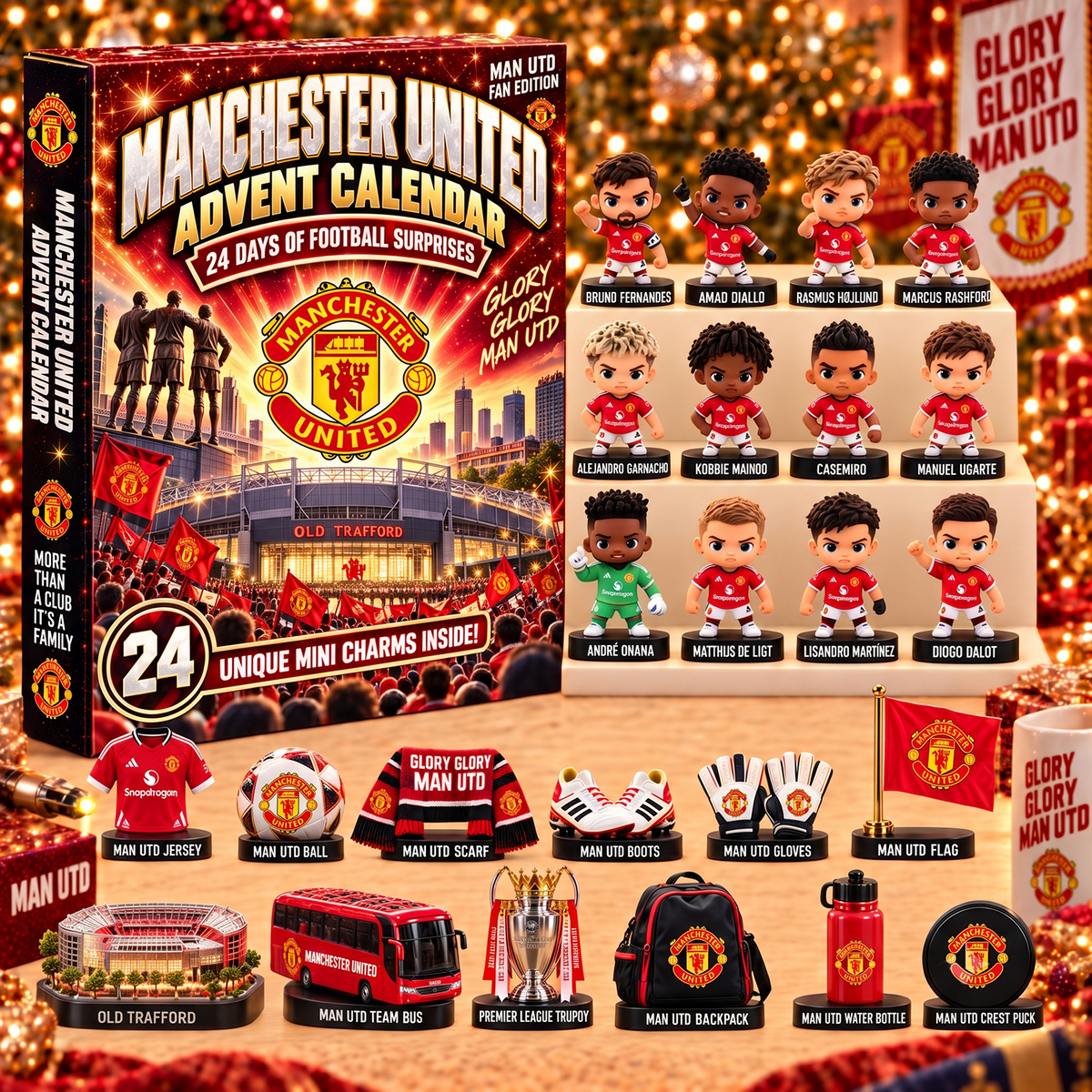 MU x EPL Game Day Personalized 24 Days Of Advent Calendar Premium Limited Edition