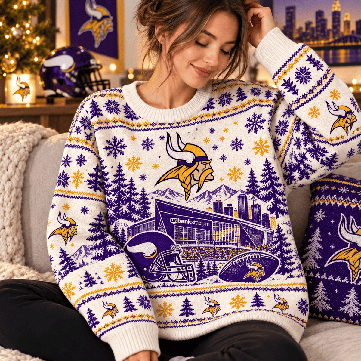 MV x NFL Ugly Sweater For Fan