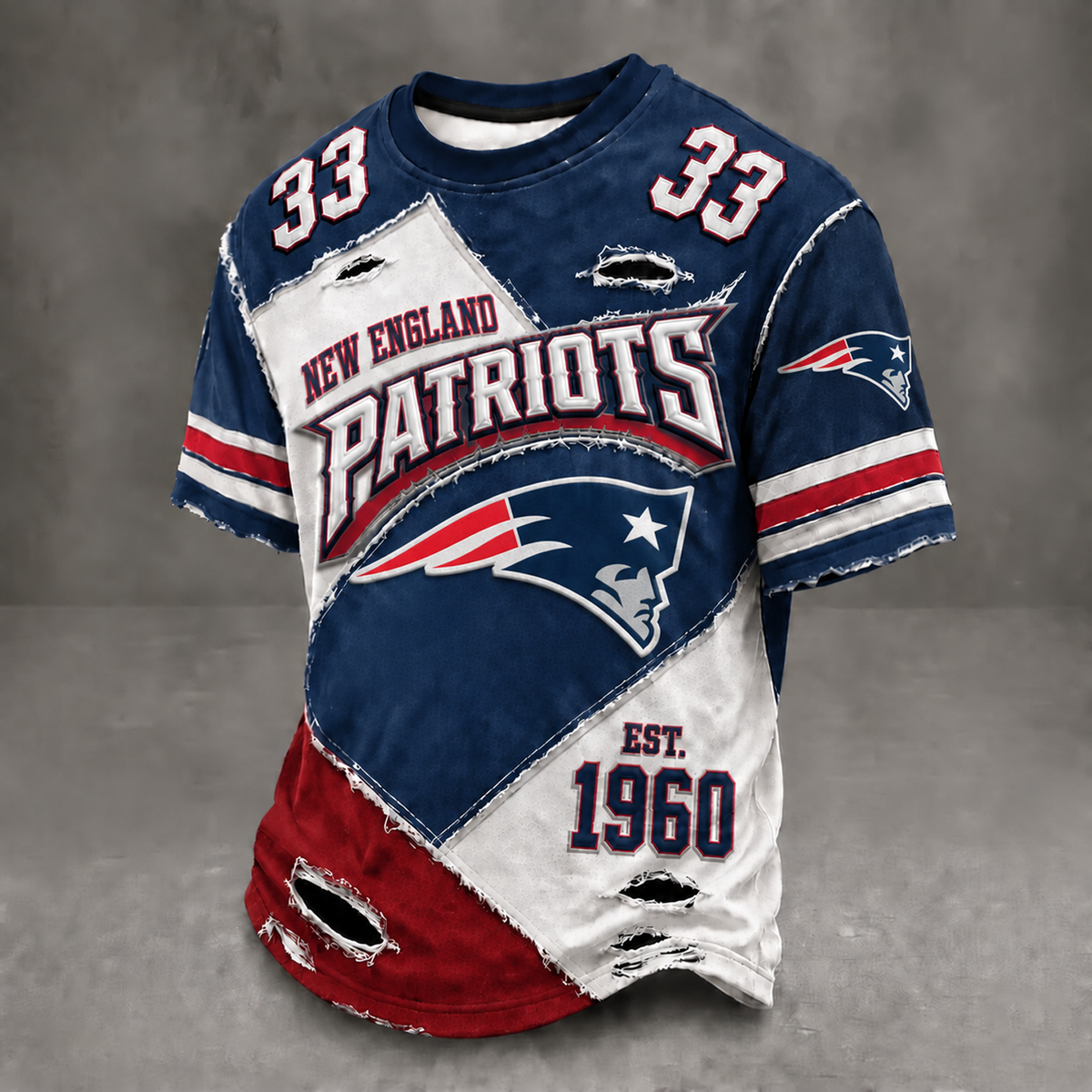 NE x NFL Men's Professional Football Style Shirt