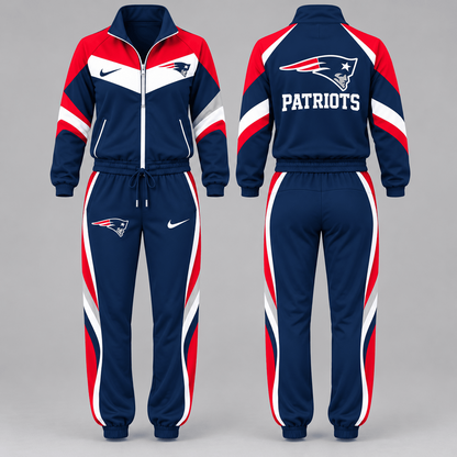 NE x NFL Team Pride Waterproof Windbreaker Zip-Up Tracksuit Set